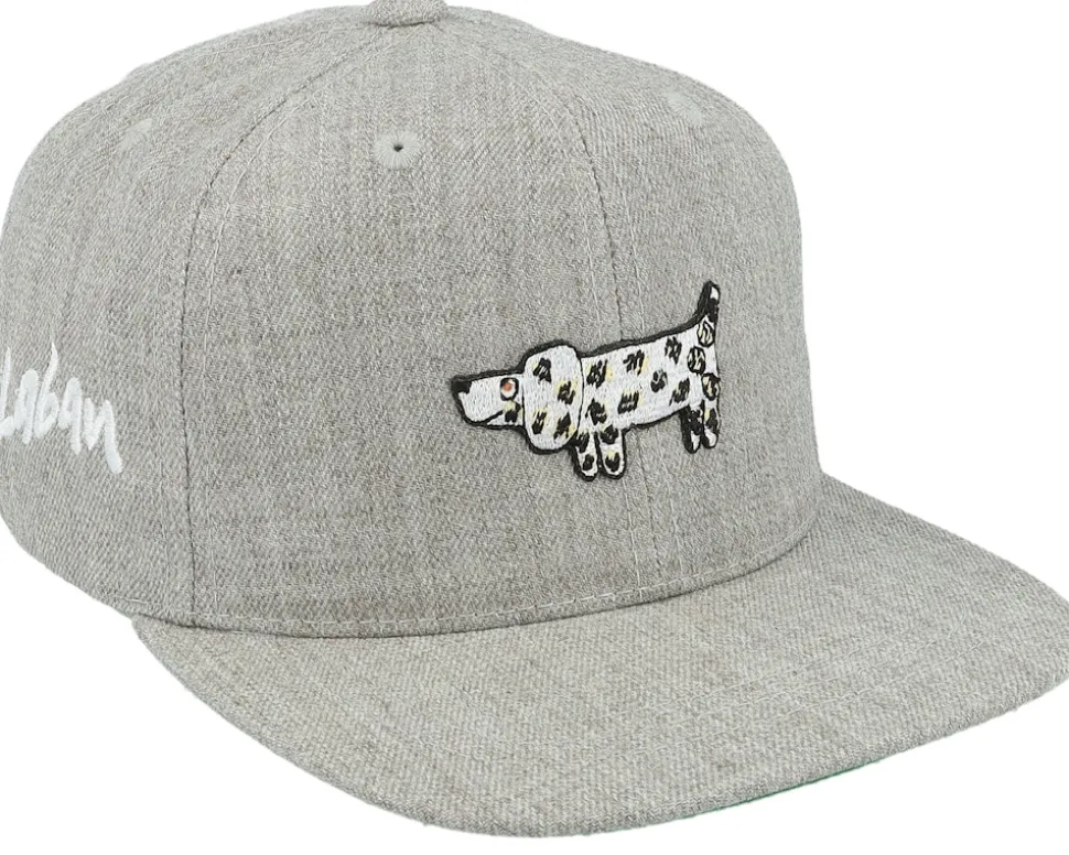 Kids Rufus Heather Grey Snapback - Lilla Spöket Laban