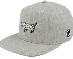 Kids Rufus Heather Grey Snapback - Lilla Spöket Laban