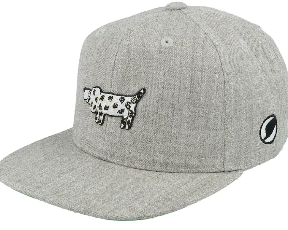 Kids Rufus Heather Grey Snapback - Lilla Spöket Laban