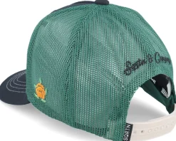 Kids Safari Cap Black/Stone Olive Trucker - SQRTN