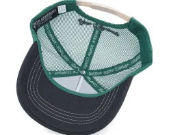 Kids Safari Cap Black/Stone Olive Trucker - SQRTN