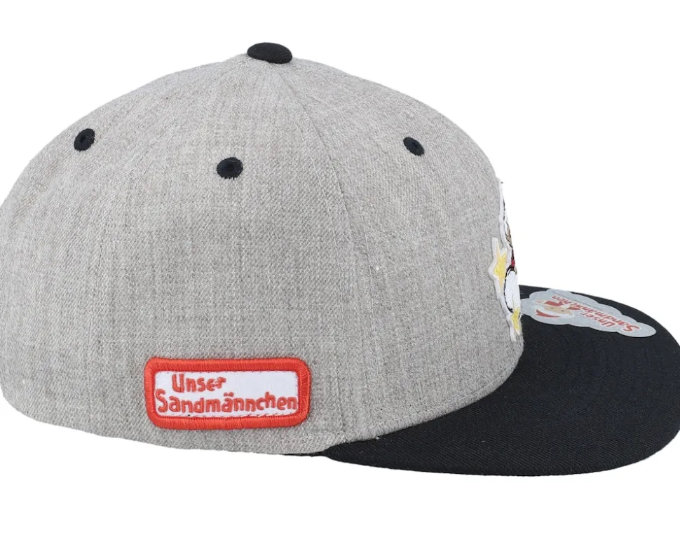 Kids Sandmännchen Cloud & Stars Heather Grey/Black Snapback - Unser Sandmännchen