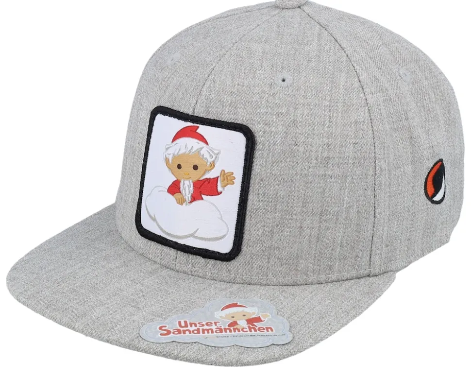 Kids Sandmännchen Patch Heather Grey Snapback - Unser Sandmännchen