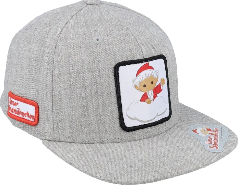 Kids Sandmännchen Patch Heather Grey Snapback - Unser Sandmännchen