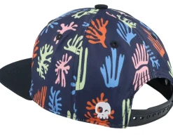 Kids Seawall Black Snapback - Headster