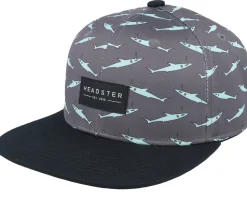 Kids Seawall Black Snapback - Headster