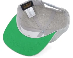 Kids Selma Engraved Patch Heather Grey Snapback - Kiddo Cap