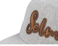 Kids Selma Engraved Patch Heather Grey Snapback - Kiddo Cap