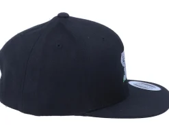 Kids Sitting Elephant Black Snapback - Kiddo Cap