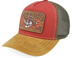Kids Skull Yellow/Cardinal Trucker - Stetson