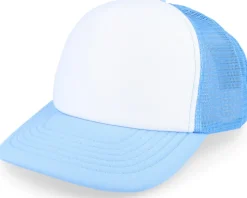 Kids Skyblue/White Vintage Foam Trucker - Beechfield