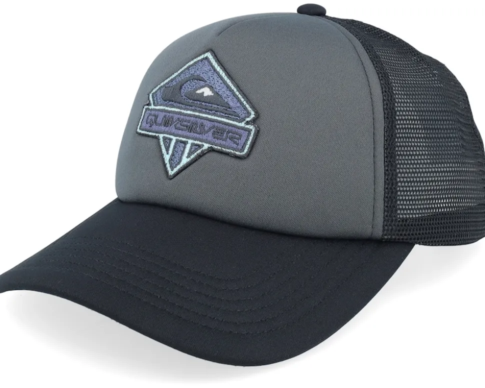 Kids Slab Scratch Dark Shadow/Black A-Frame Trucker - Quiksilver