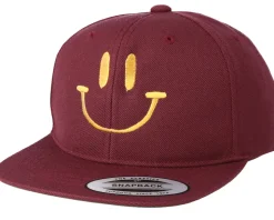 Kids Smile Maroon/Gold Kids Snapback - Kiddo Cap