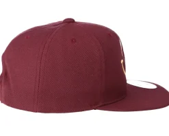 Kids Smile Maroon/Gold Kids Snapback - Kiddo Cap