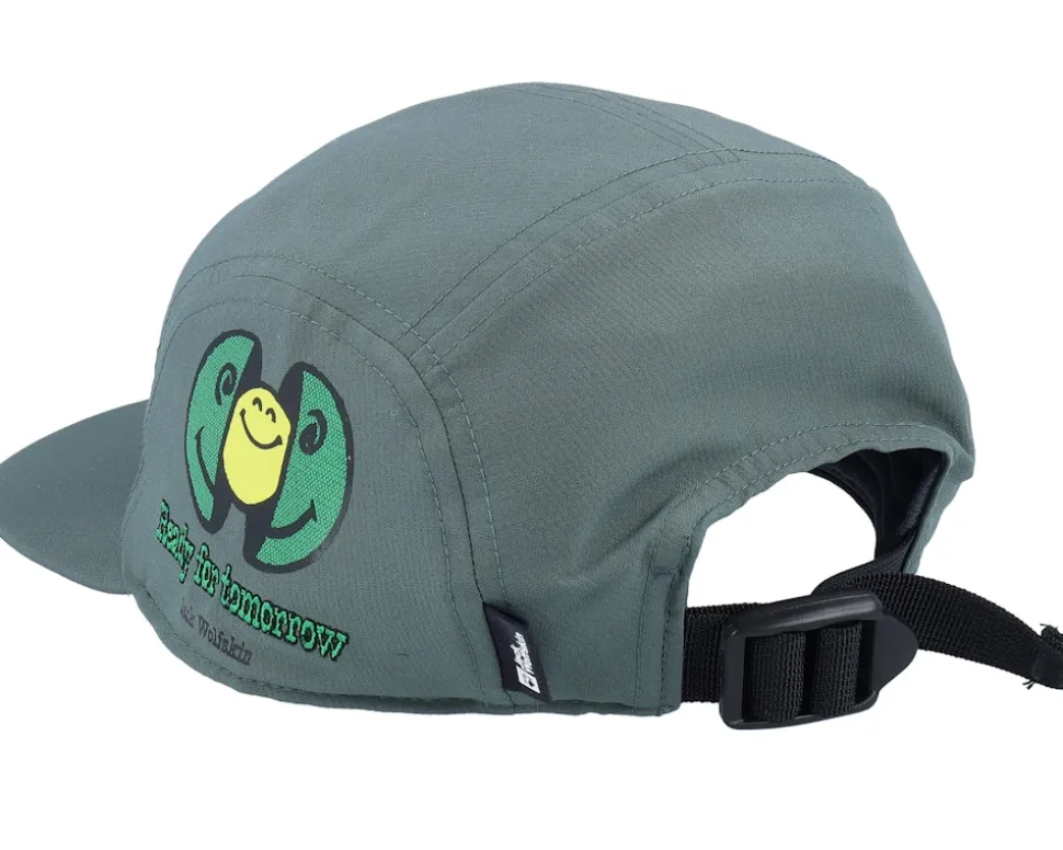 Kids Smileyworld Cap Y Slate Green 5-Panel - Jack Wolfskin
