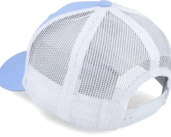 Kids Smiling Teddy Patch Light Blue/White Trucker - Kiddo Cap