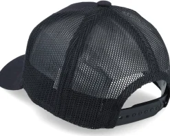 Kids Smiling Teddy Patch Black Trucker - Kiddo Cap