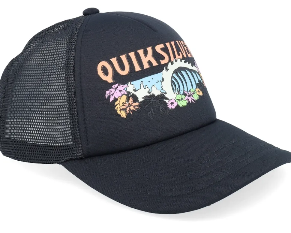 Kids Solar Eye Black/Black A-Frame Trucker - Quiksilver