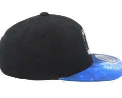 Kids Space Rocket Logo Black/Space Snapback - Kiddo Cap