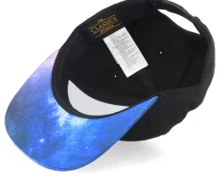 Kids Space Rocket Logo Black/Space Snapback - Kiddo Cap