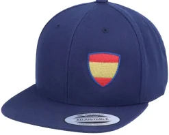 Kids Spain Flag Shield Navy Snapback - Forza