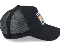 Kids Speedy Teddy Patch Black Trucker - Kiddo Cap