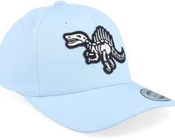 Kids Spinosaurus Skeleton Patch Carolina Blue Adjustable - Kiddo Cap