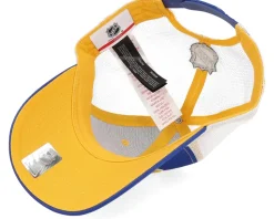 Kids St. Louis Blues Lockup Meshback Blue/White/Yellow Trucker - Outerstuff