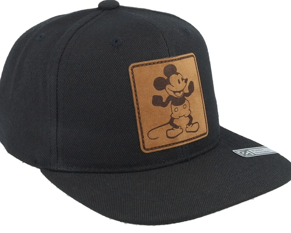 Kids Steamboat Wilie Engraved Patch Black Snapback - Public Domain