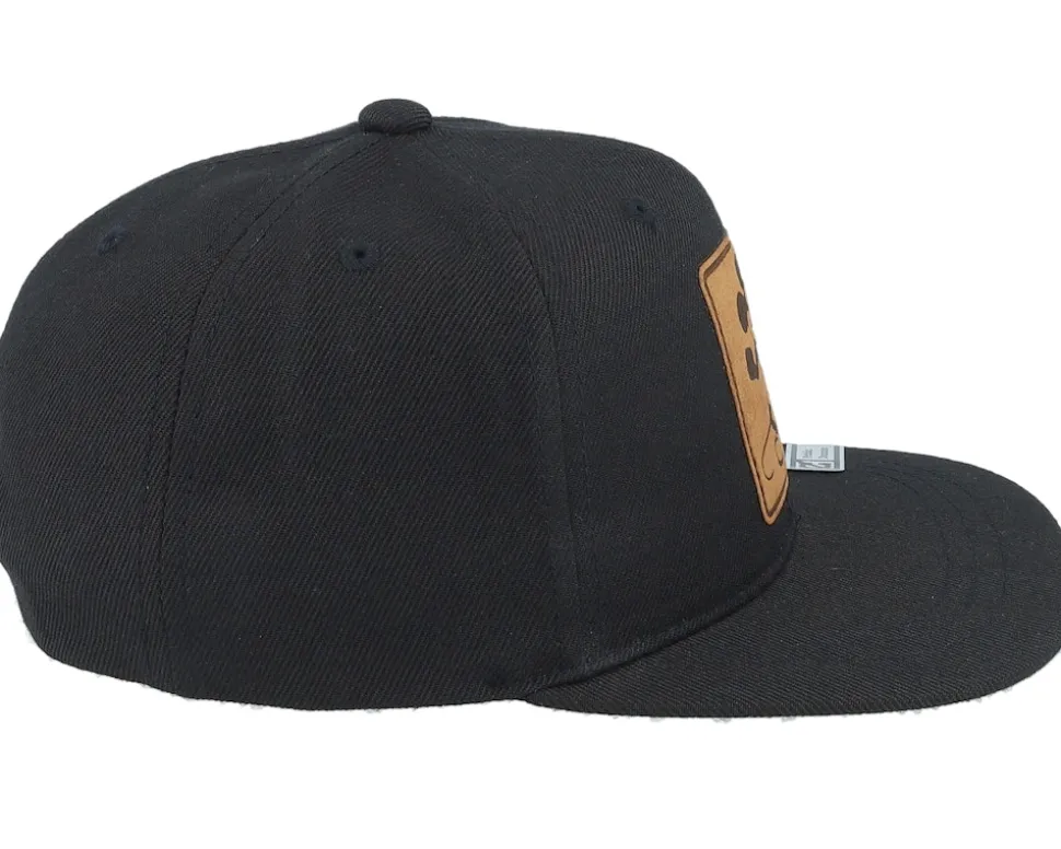 Kids Steamboat Wilie Engraved Patch Black Snapback - Public Domain