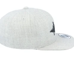 Kids Stegosaurus Heather Grey Snapback - Kiddo Cap