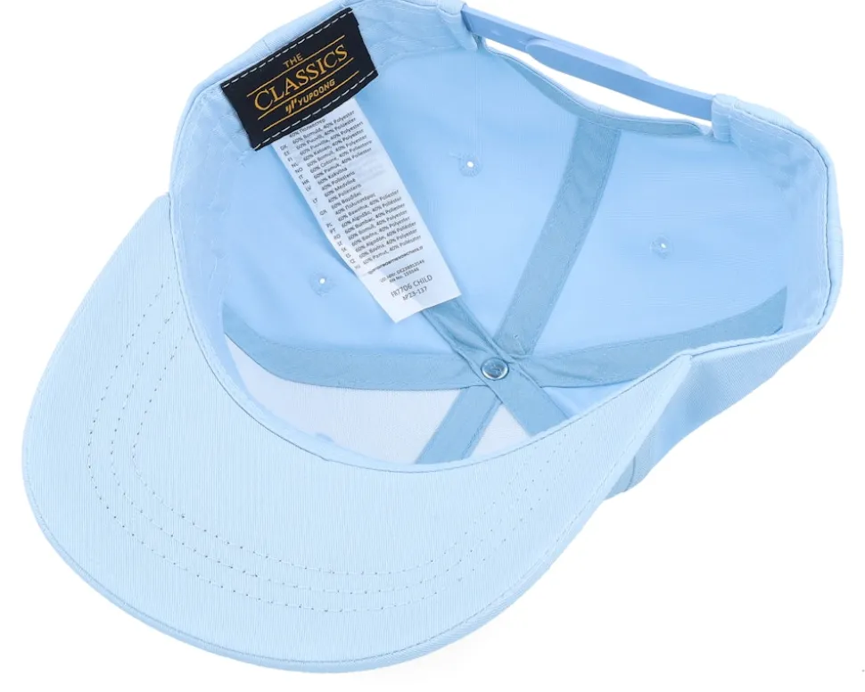 Kids Stegosaurus Skeleton Patch Carolina Blue Adjustable - Kiddo Cap