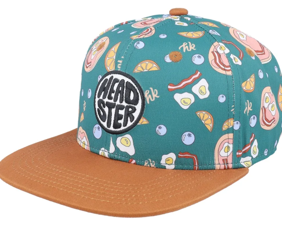Kids Sunday's Breakfast Blue/Tan Snapback - Headster