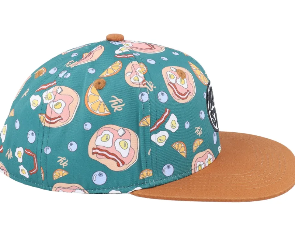 Kids Sunday's Breakfast Blue/Tan Snapback - Headster
