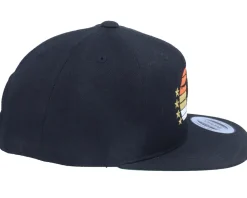 Kids Sunset Football Logo Black Snapback - Forza
