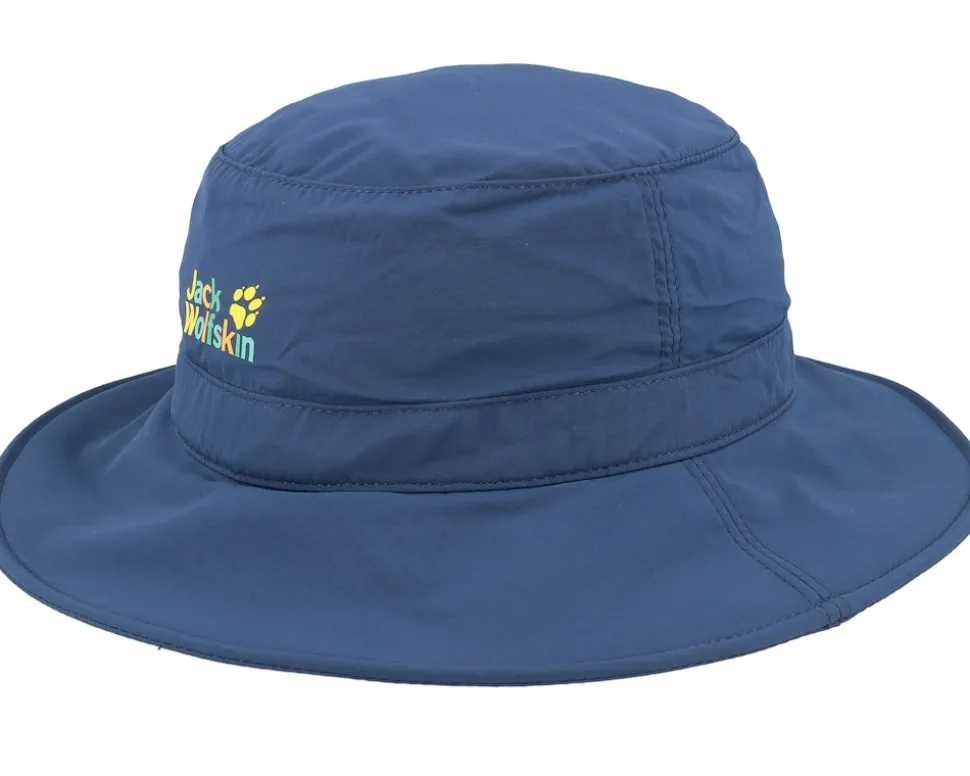 Kids Supplex Wingtip Hat Dark Indigo Bucket - Jack Wolfskin