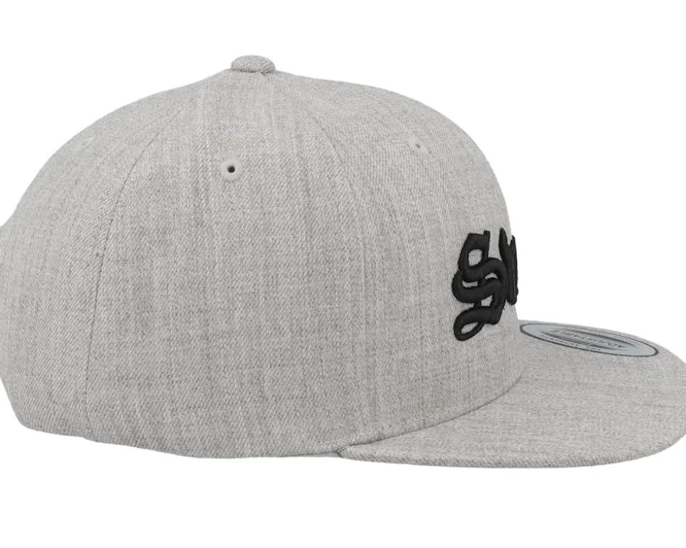 Kids Swag Old English 3d Heather Grey Snapback - Kiddo Cap