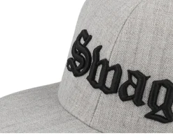 Kids Swag Old English 3d Heather Grey Snapback - Kiddo Cap