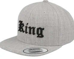 Kids Swag Old English 3d Heather Grey Snapback - Kiddo Cap