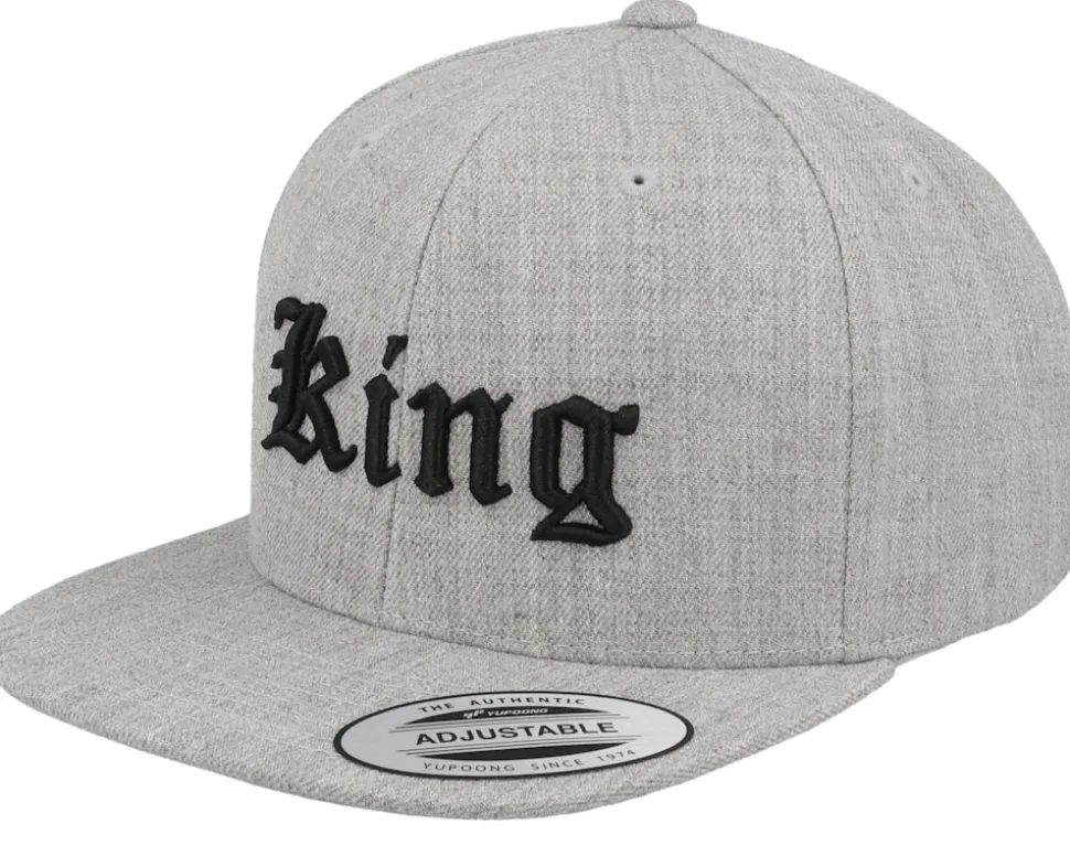 Kids Swag Old English 3d Heather Grey Snapback - Kiddo Cap