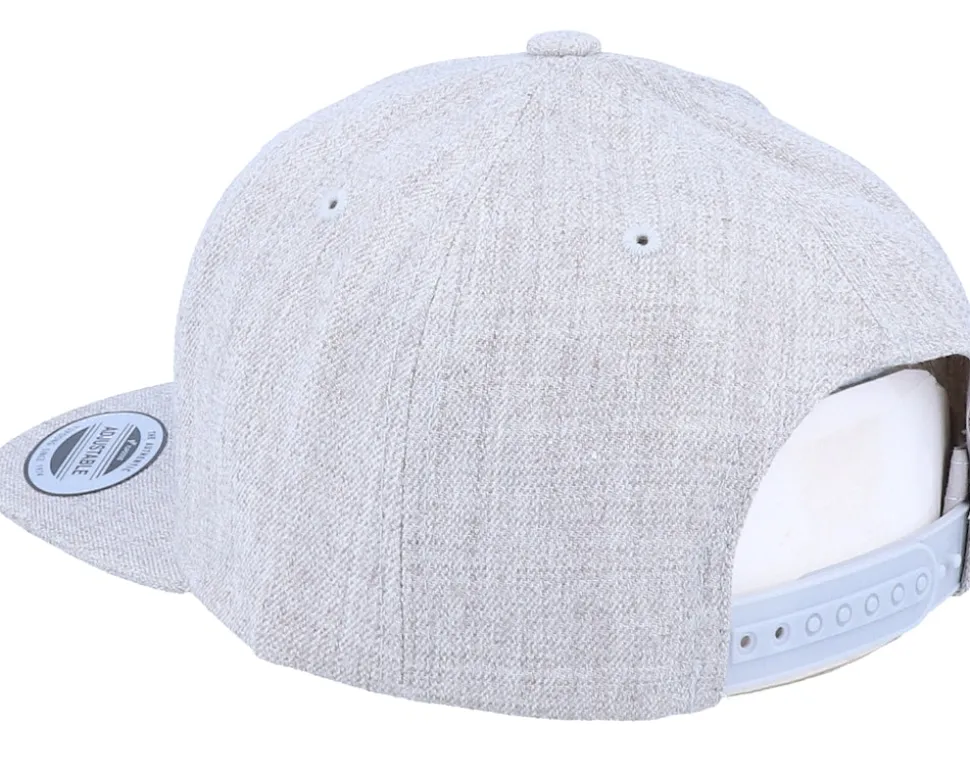 Kids Tacosaurus Dino Heather Grey Snapback - Kiddo Cap