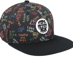 Kids Take Care Black Snapback - Headster