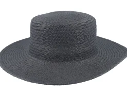Kids Take Cover Black Straw Hat - Headster