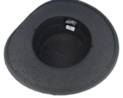 Kids Take Cover Black Straw Hat - Headster