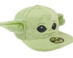 Kids The Mandalorian Grogu Plush Green Snapback - Difuzed