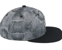 Kids Tie Dye Black Snapback - Headster