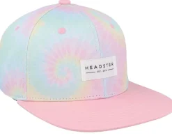 Kids Tie Dye Pink Snapback - Headster