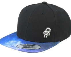 Kids Tiny Astronaut Black/Space Snapback - Kiddo Cap