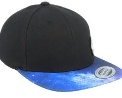 Kids Tiny Astronaut Black/Space Snapback - Kiddo Cap