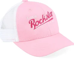 Kids Toddler Little Rockstar Pink/White Trucker - Kiddo Cap